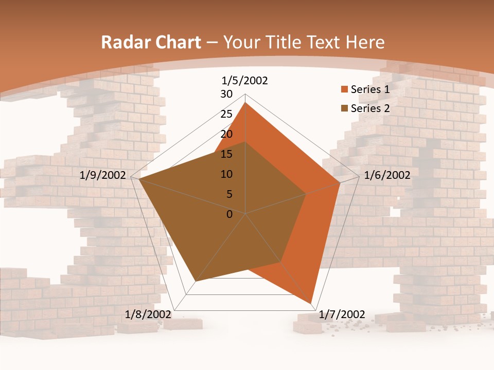 Orange Object Upper PowerPoint Template