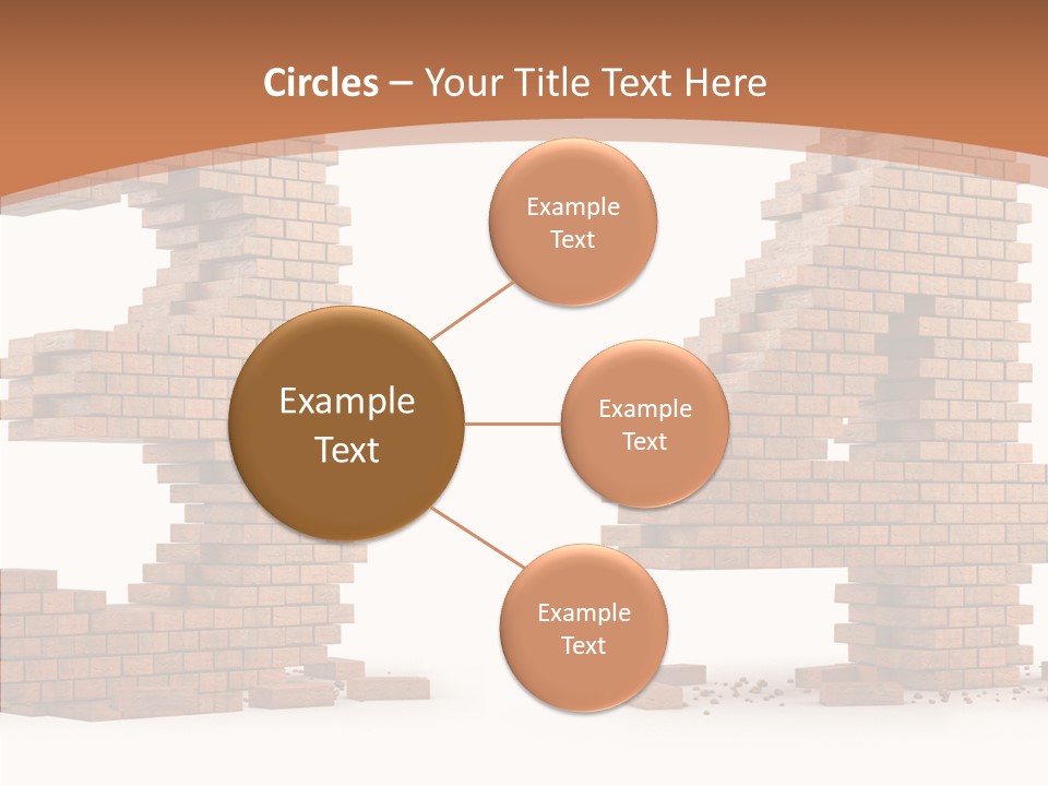 Orange Object Upper PowerPoint Template