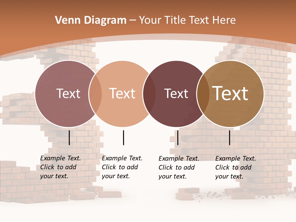 Orange Object Upper PowerPoint Template