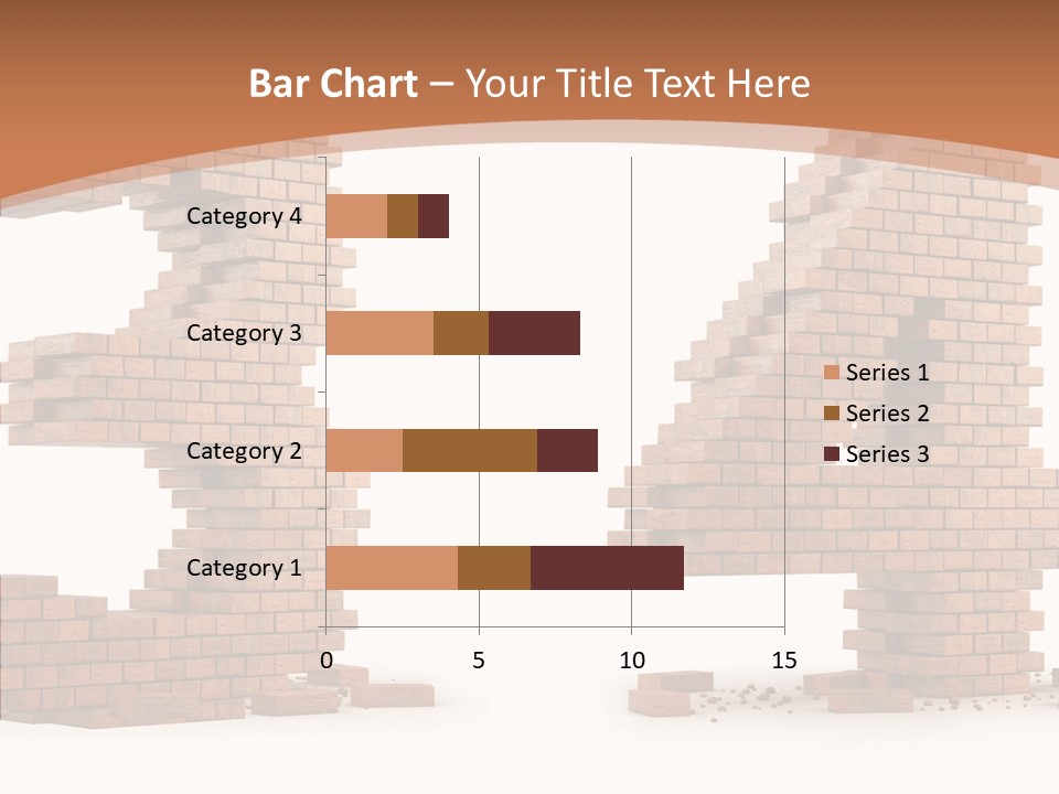 Orange Object Upper PowerPoint Template