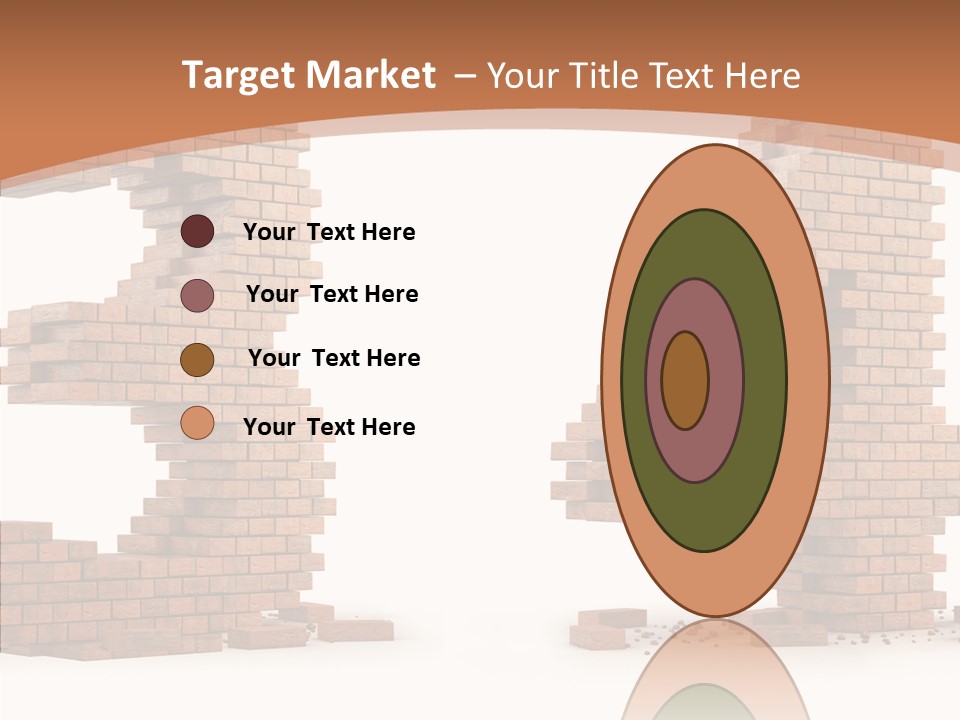 Orange Object Upper PowerPoint Template