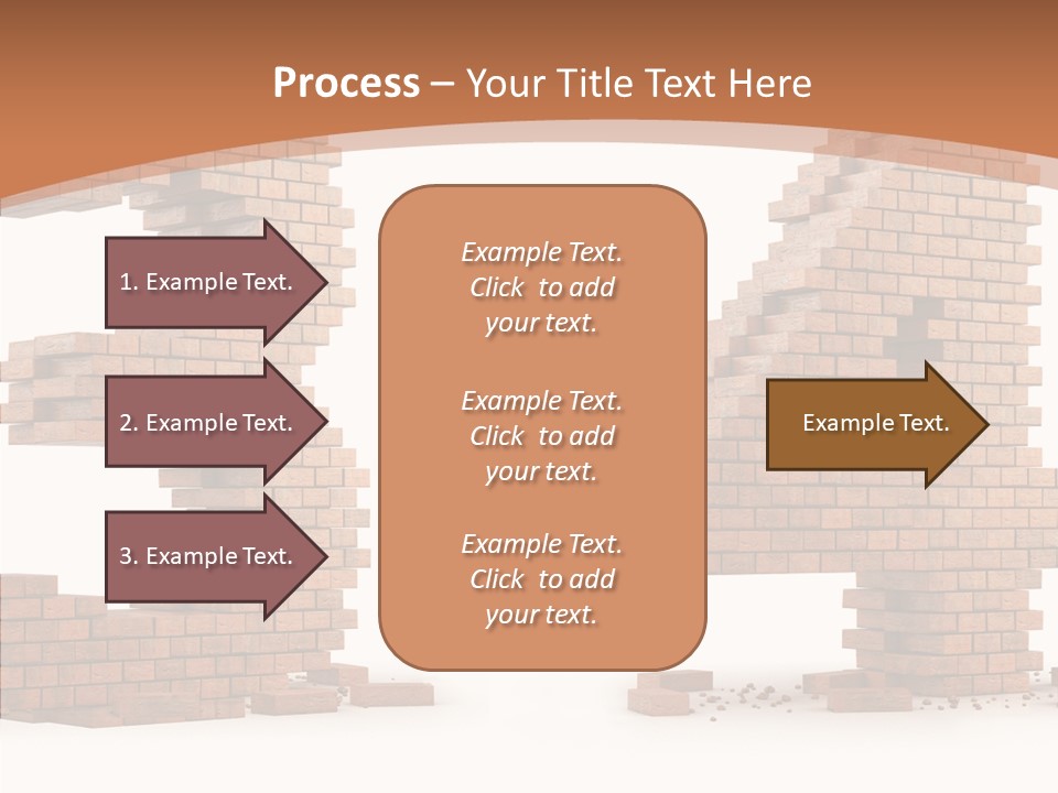 Orange Object Upper PowerPoint Template