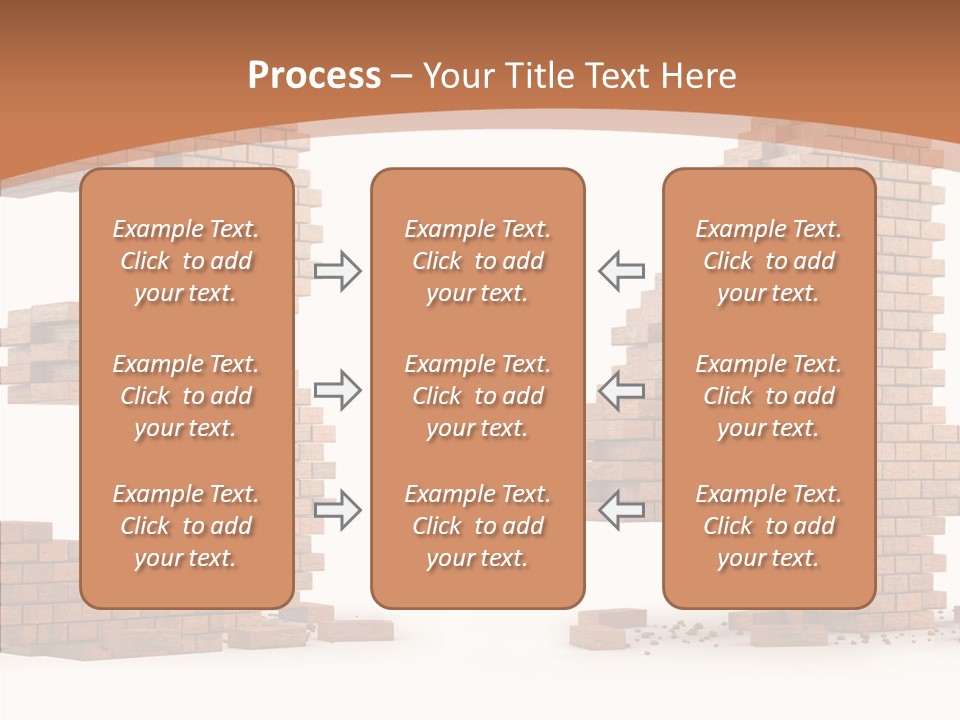 Orange Object Upper PowerPoint Template
