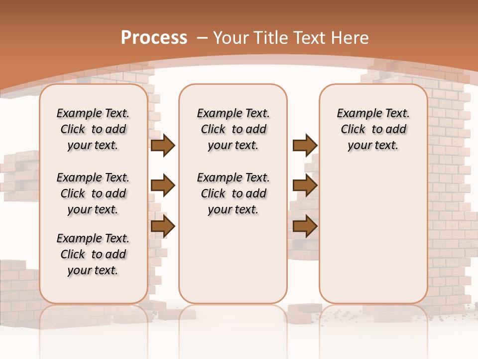 Orange Object Upper PowerPoint Template