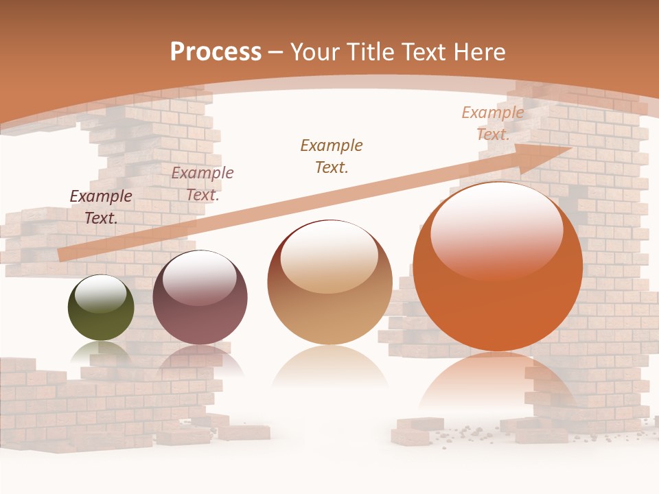 Orange Object Upper PowerPoint Template