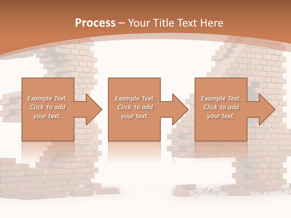 Orange Object Upper PowerPoint Template