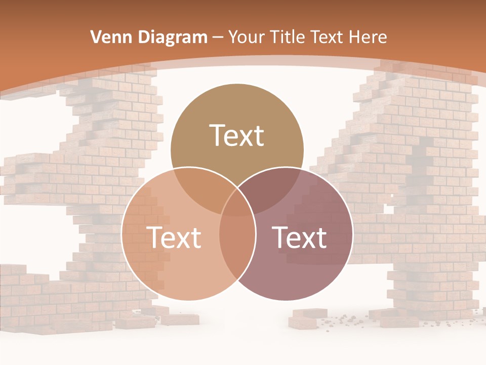 Orange Object Upper PowerPoint Template