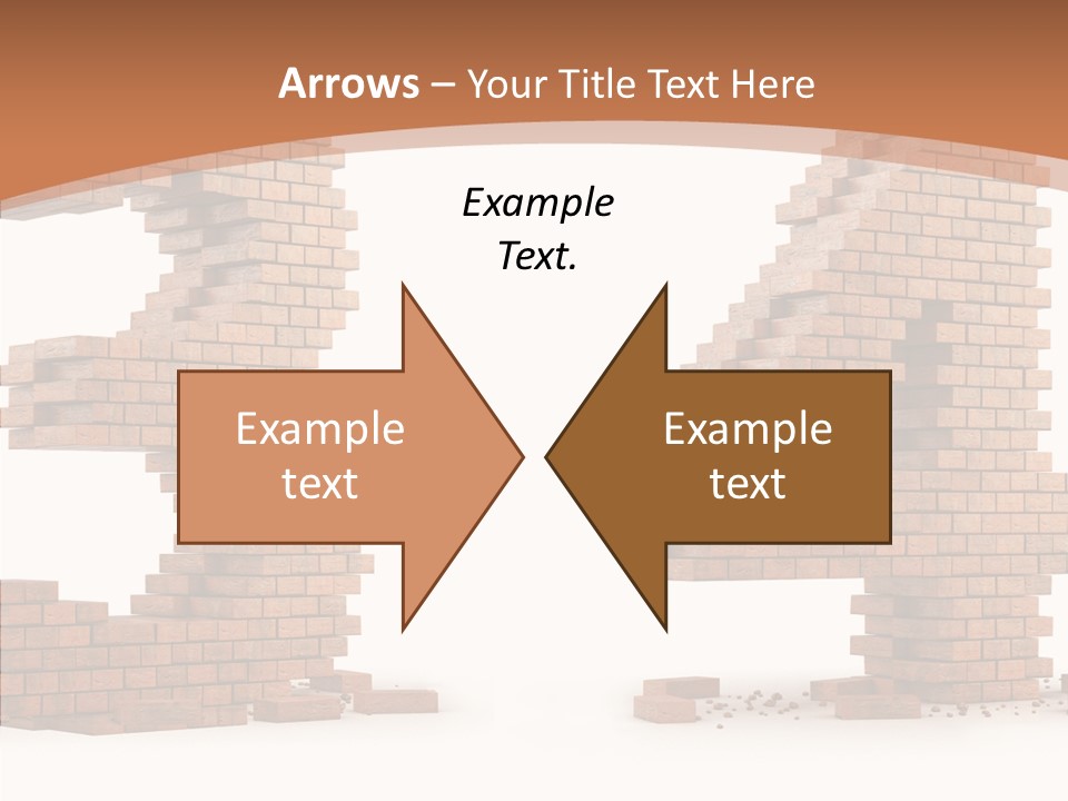 Orange Object Upper PowerPoint Template