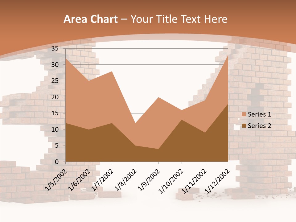 Orange Object Upper PowerPoint Template