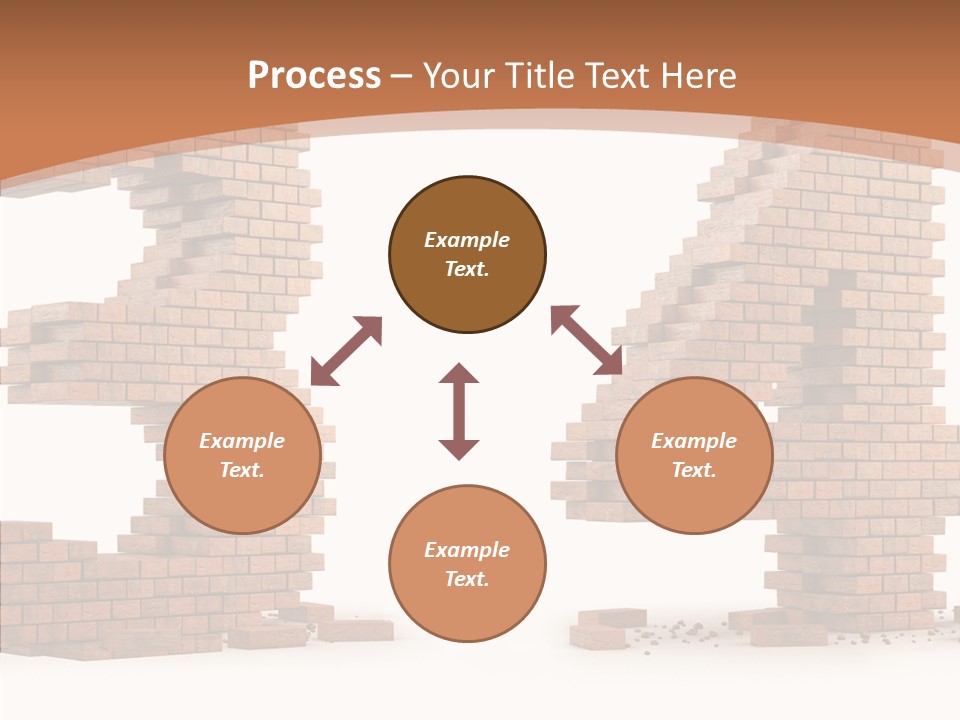 Orange Object Upper PowerPoint Template