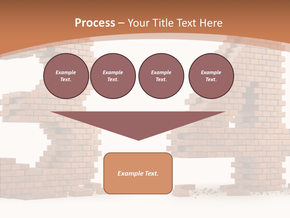 Orange Object Upper PowerPoint Template