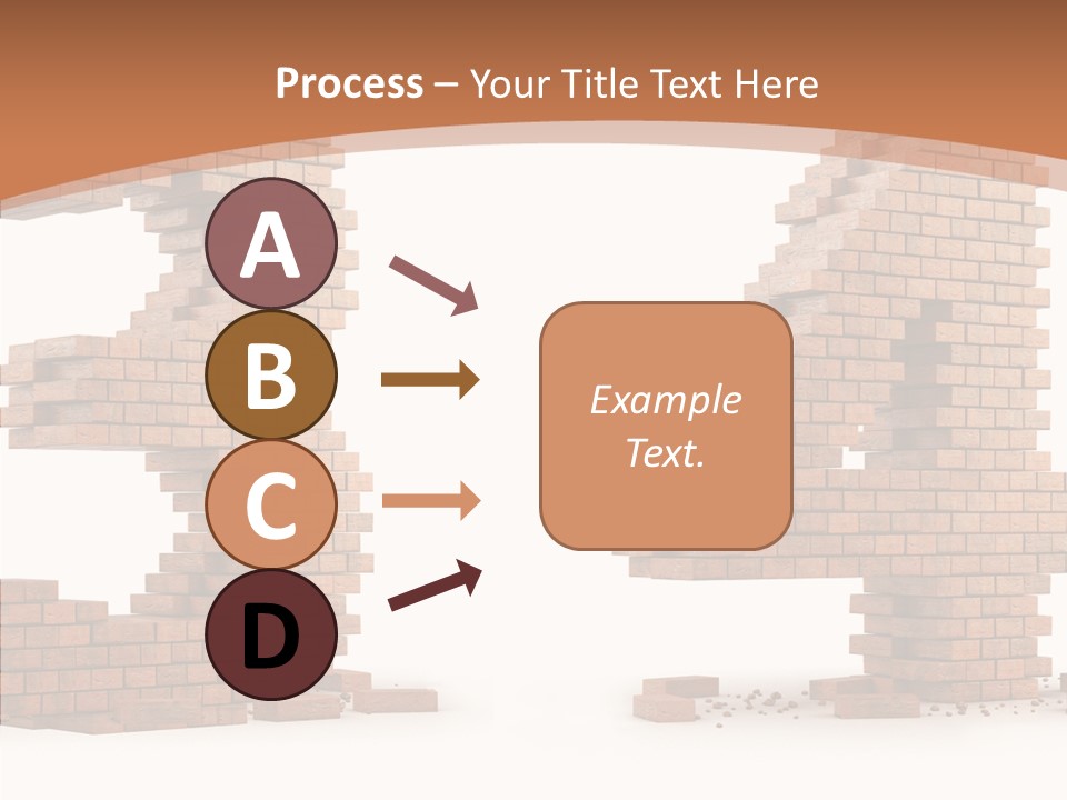 Orange Object Upper PowerPoint Template