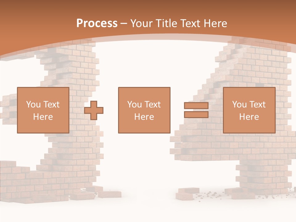 Orange Object Upper PowerPoint Template