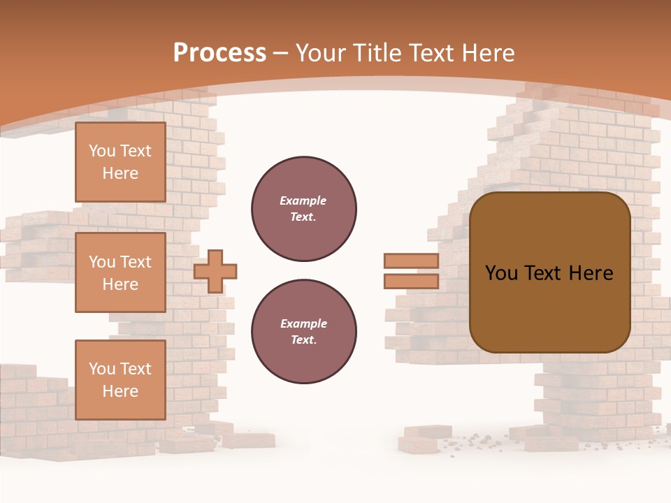 Orange Object Upper PowerPoint Template