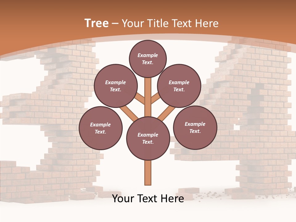 Orange Object Upper PowerPoint Template