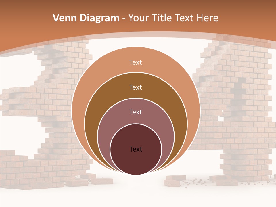 Orange Object Upper PowerPoint Template