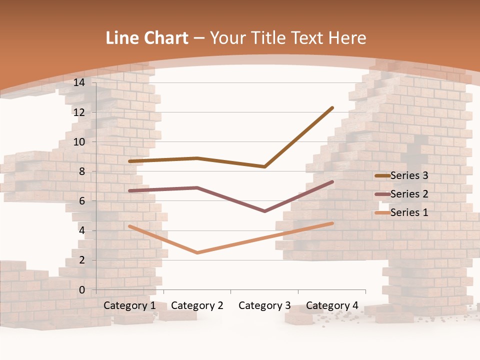 Orange Object Upper PowerPoint Template
