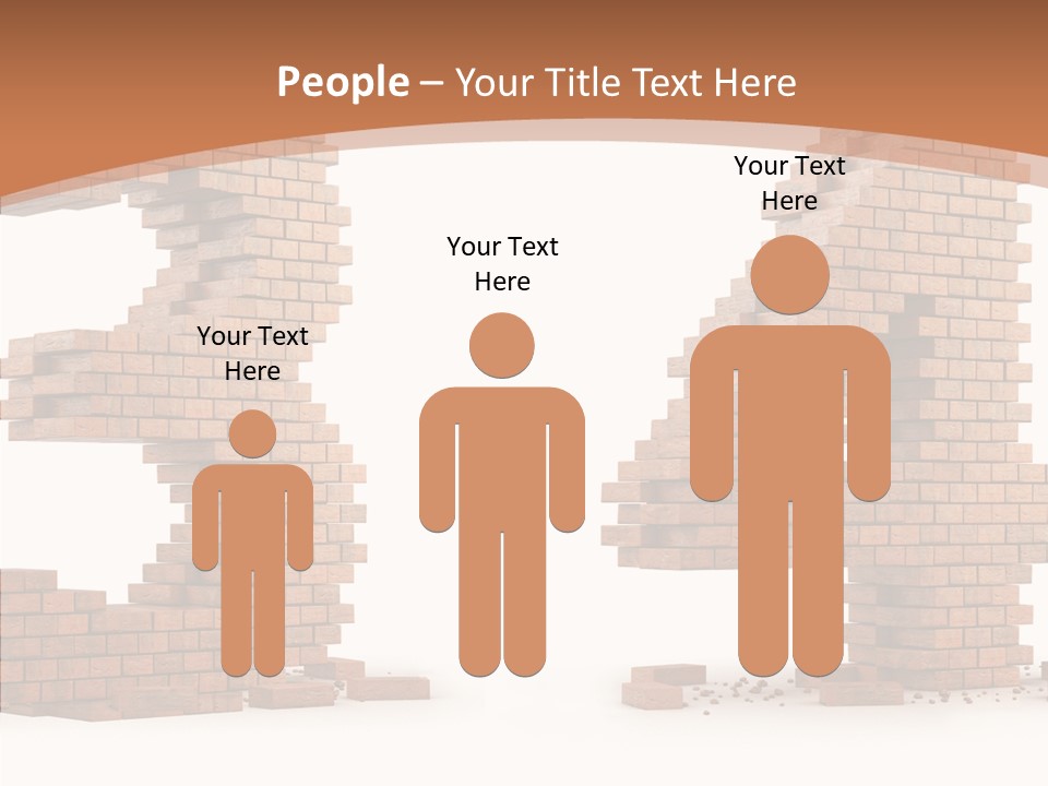 Orange Object Upper PowerPoint Template