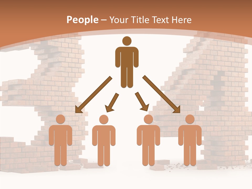 Orange Object Upper PowerPoint Template