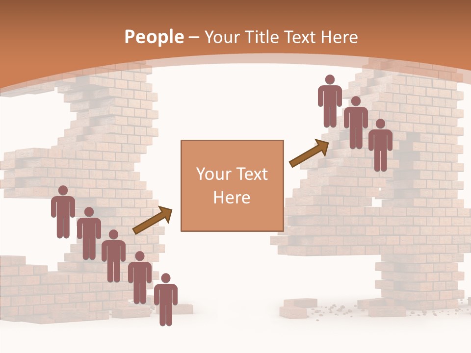 Orange Object Upper PowerPoint Template