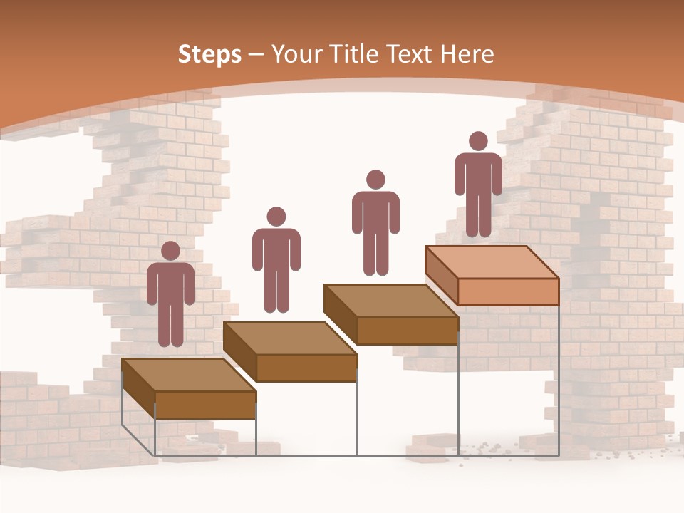 Orange Object Upper PowerPoint Template