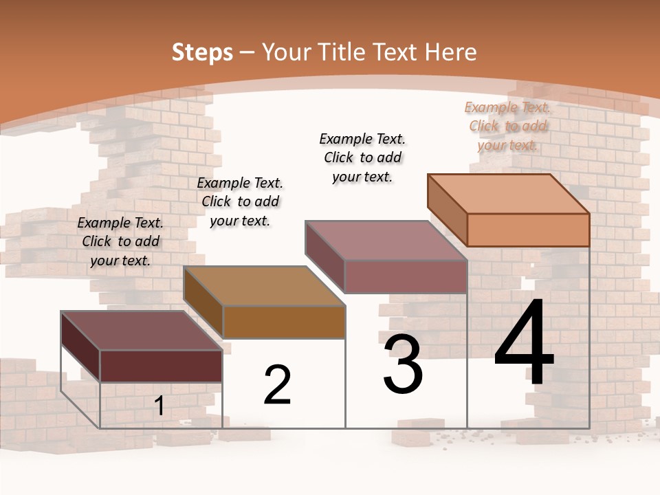 Orange Object Upper PowerPoint Template