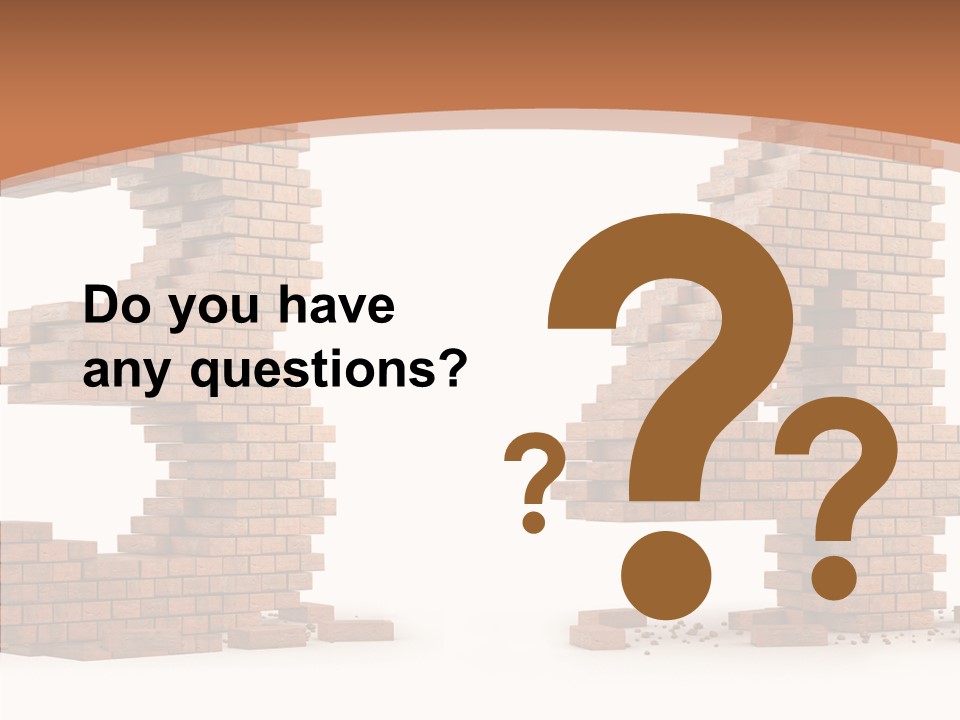 Orange Object Upper PowerPoint Template