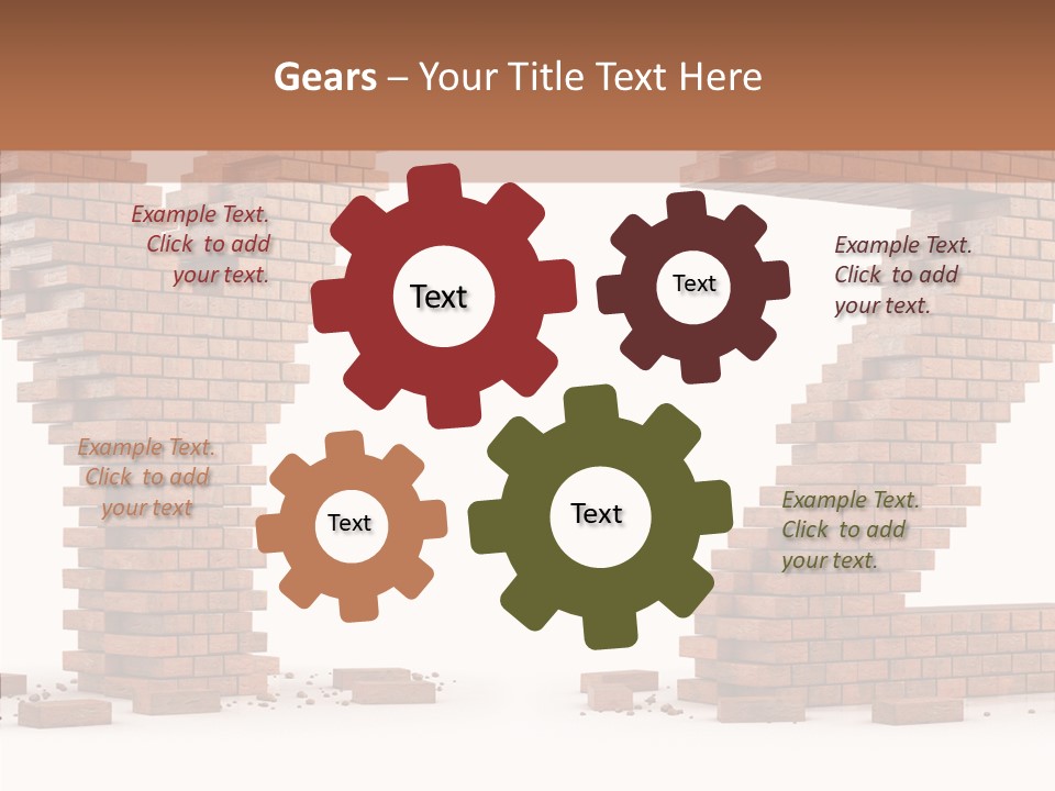 Type Wall Old PowerPoint Template