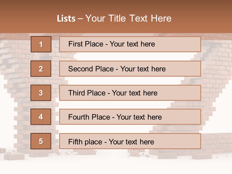 Type Wall Old PowerPoint Template