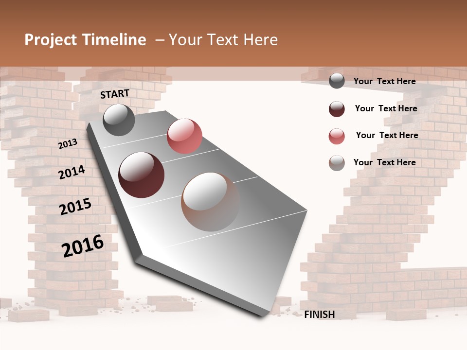 Type Wall Old PowerPoint Template