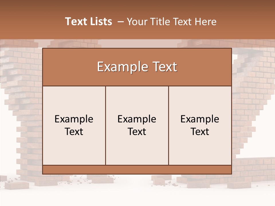 Type Wall Old PowerPoint Template