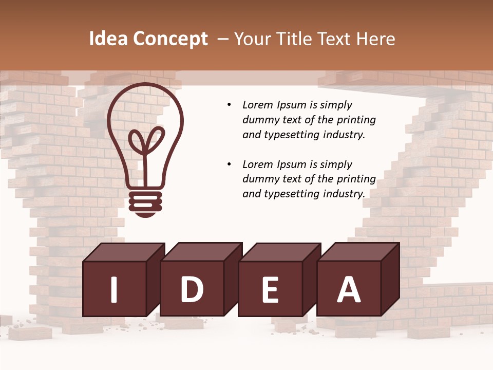 Type Wall Old PowerPoint Template