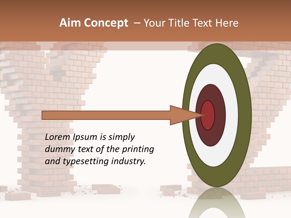 Type Wall Old PowerPoint Template