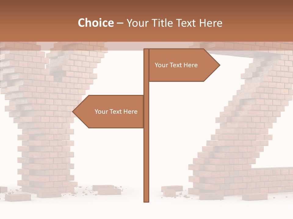 Type Wall Old PowerPoint Template