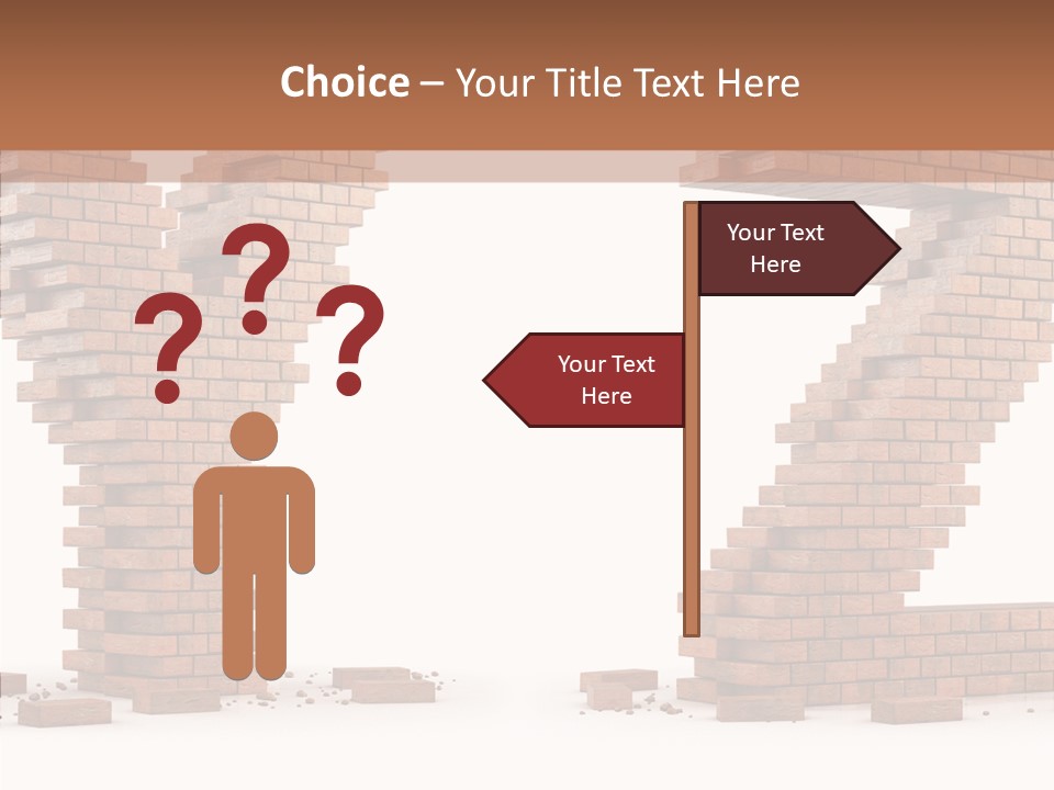 Type Wall Old PowerPoint Template