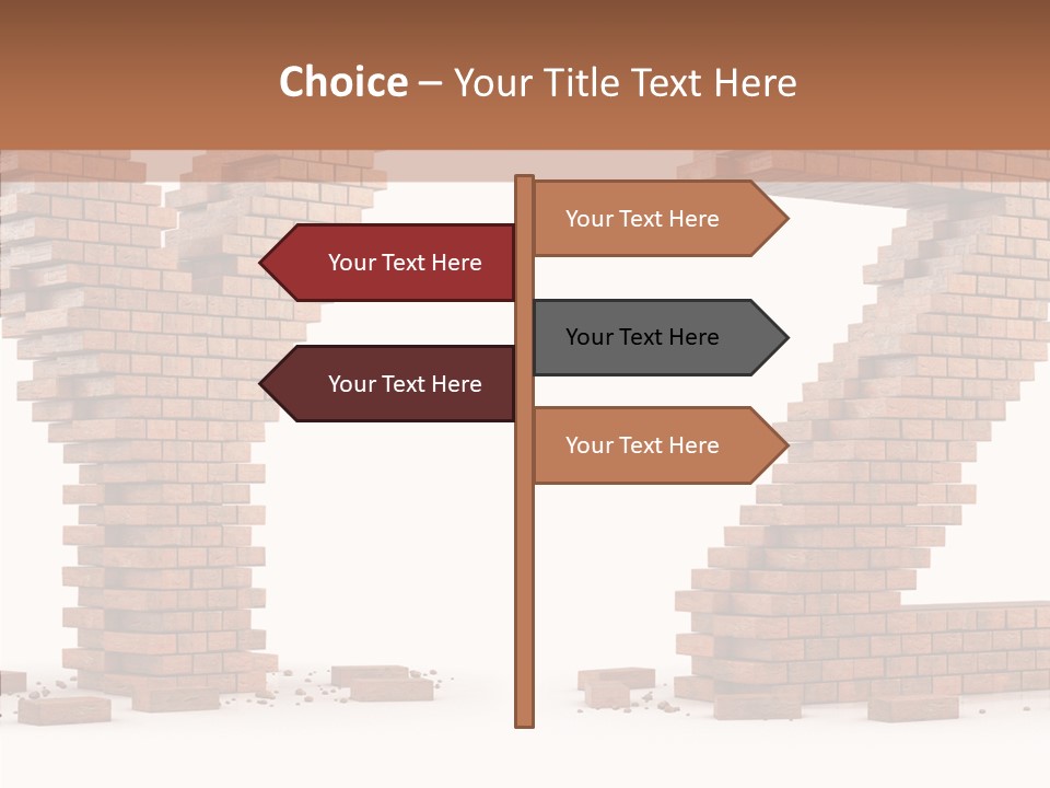 Type Wall Old PowerPoint Template