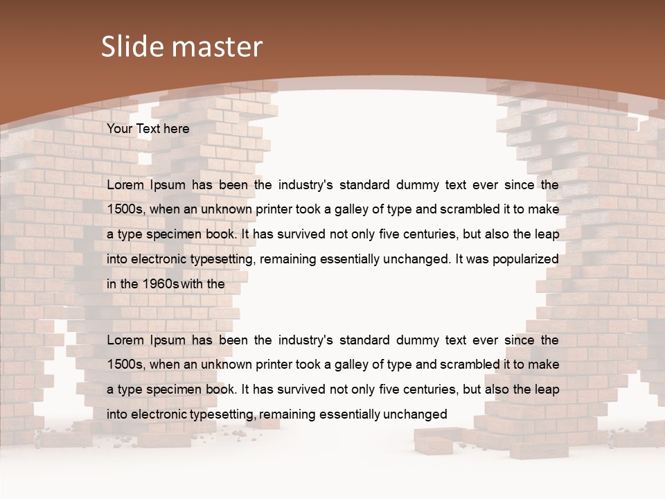 Pattern White Old PowerPoint Template