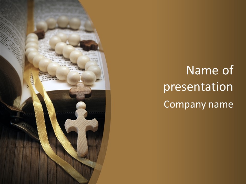 Prayer Beads Bible PowerPoint Template