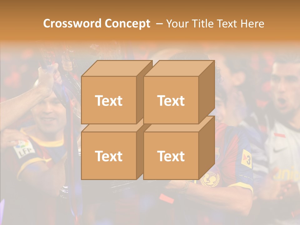 La Liga League Puyol PowerPoint Template