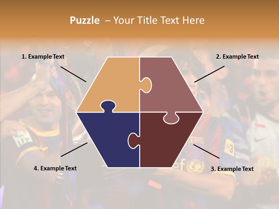 La Liga League Puyol PowerPoint Template