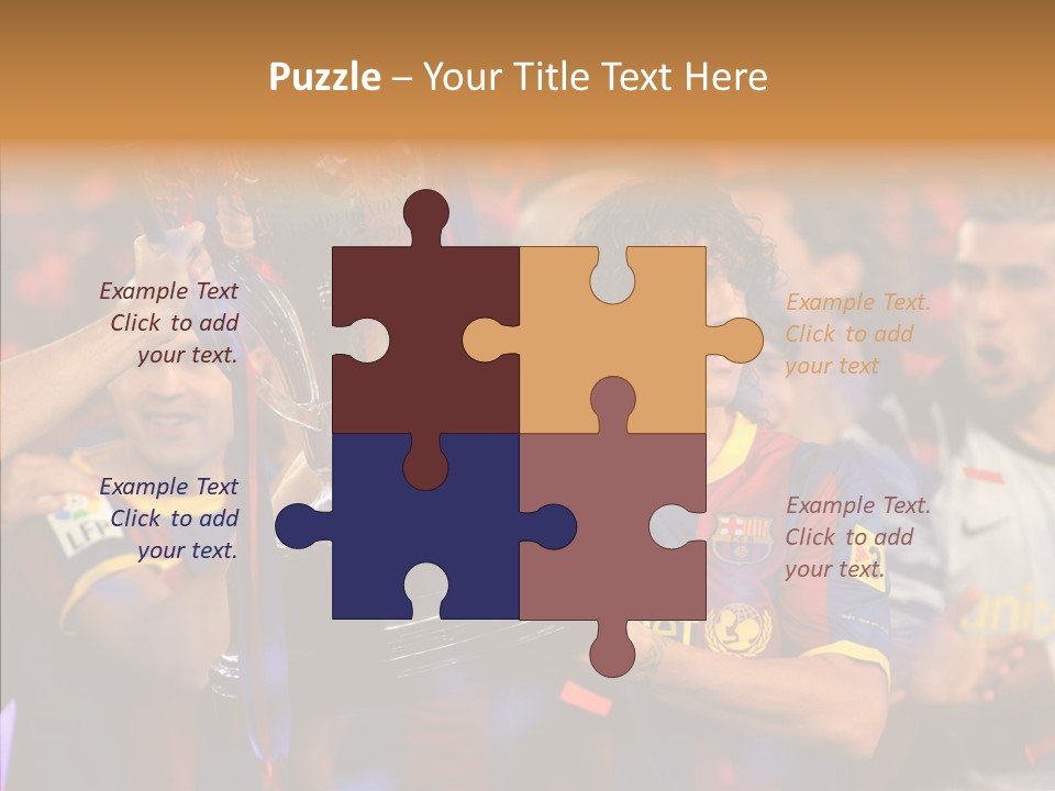 La Liga League Puyol PowerPoint Template