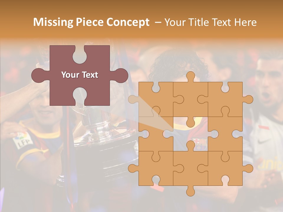 La Liga League Puyol PowerPoint Template