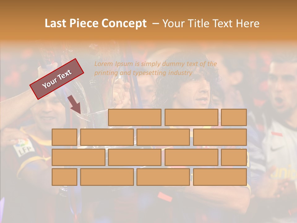 La Liga League Puyol PowerPoint Template