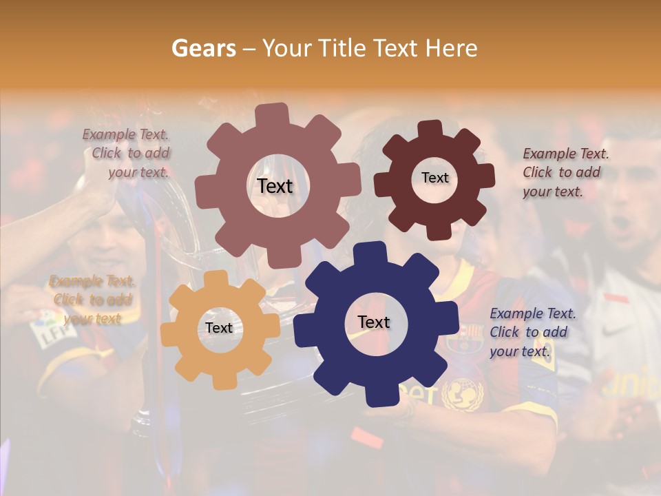 La Liga League Puyol PowerPoint Template