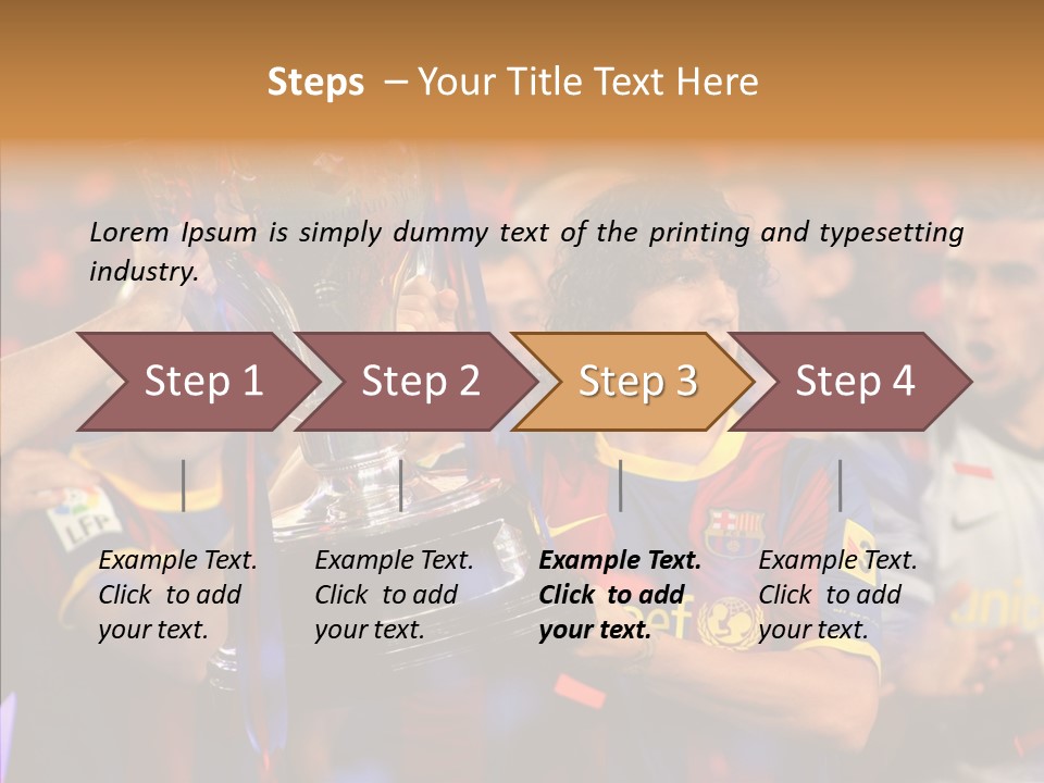 La Liga League Puyol PowerPoint Template