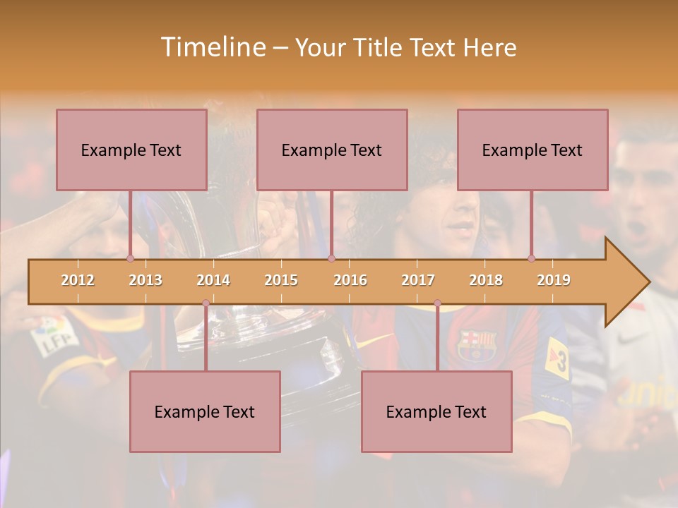 La Liga League Puyol PowerPoint Template