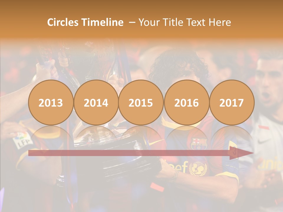 La Liga League Puyol PowerPoint Template