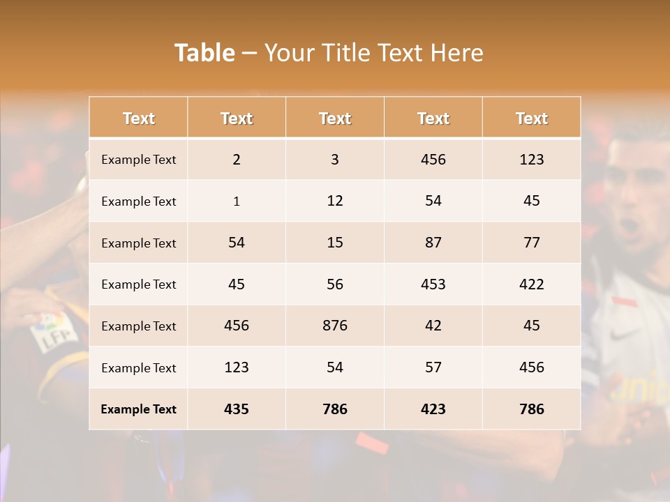 La Liga League Puyol PowerPoint Template