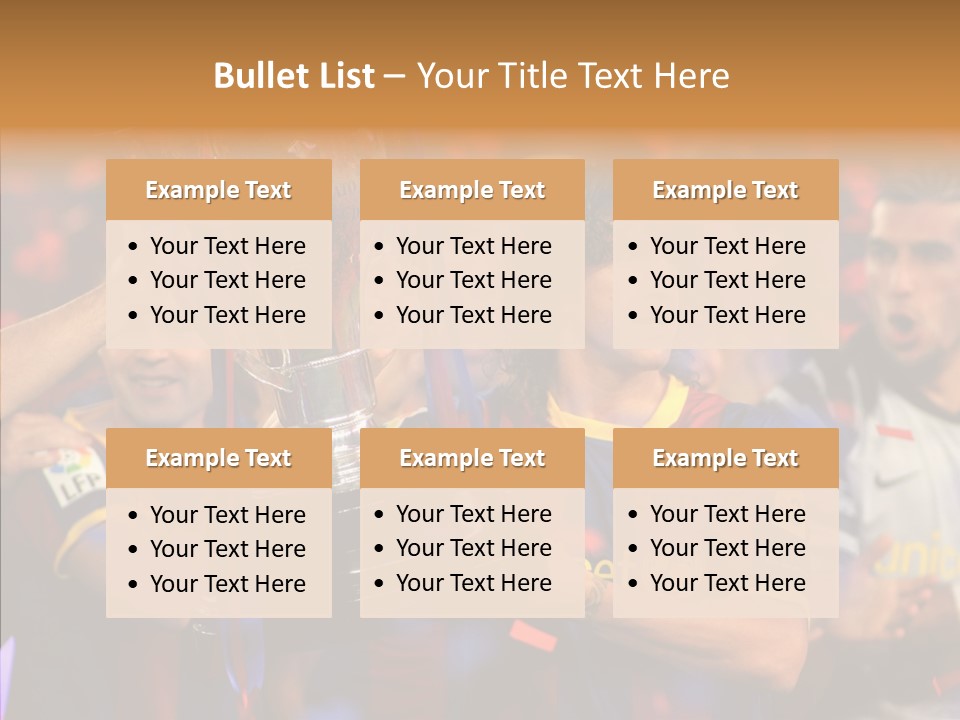 La Liga League Puyol PowerPoint Template