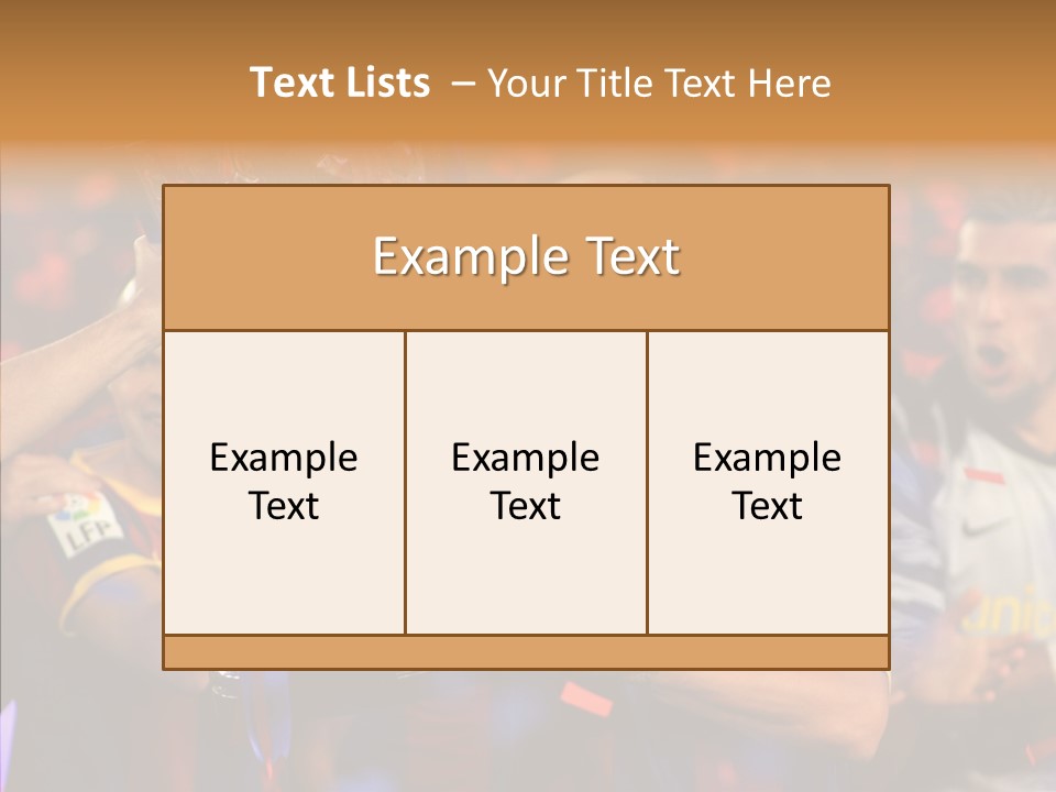 La Liga League Puyol PowerPoint Template